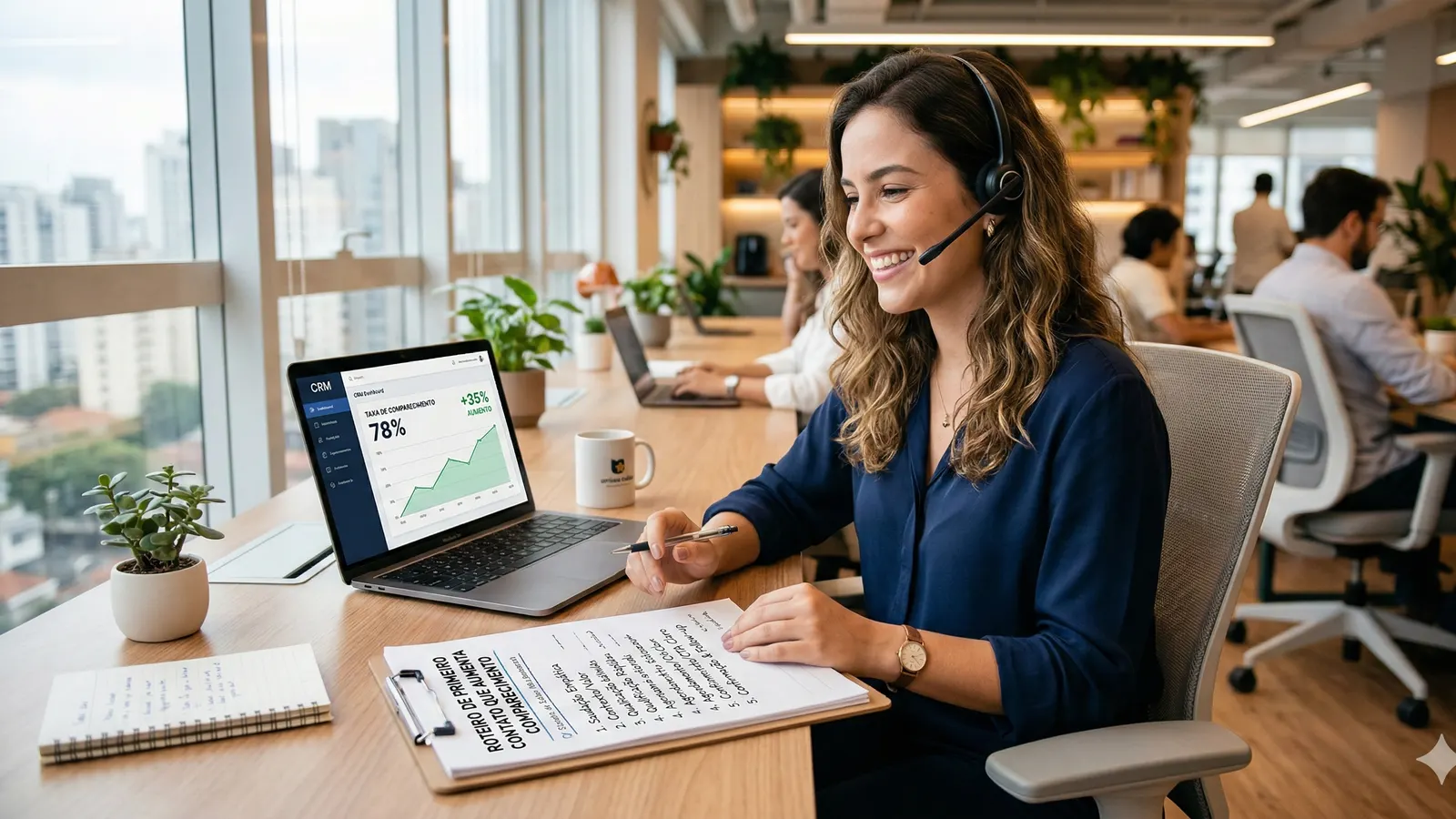 Roteiro de primeiro contato que aumenta comparecimento